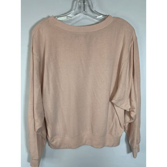 Vintage Havana Women's Soft Knit Sweater Long Sleeve Crew Neck Peach Small - Picture 2 of 7
